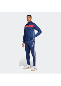 Trainingsanzug adidas Performance "TIRO ES TS", Herren, Gr. L, blau (team navy blau, rot), Obermaterial: 100% Polyester, Sportanz&uuml;ge Trainingsanzug
