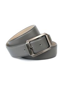 Lederg&uuml;rtel Anthoni Crown, Damen, Gr. 80, grau, Leder, unifarben, G&uuml;rtel Lederg&uuml;rtel, mit Dornschlie&szlig;e in schwarz, Ton in Ton Steppung