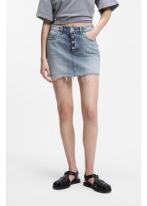 Jeansrock HUGO BLUE "Galanie", Damen, Gr. XL, bright blau 430, Denim/Jeans, Obermaterial: 100% Baumwolle, unifarben, mini, R&ouml;cke Jeansrock, in Mini-L&auml;nge, Mid Rise