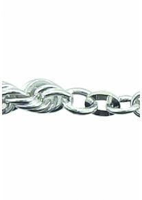 Adelia&acute;s Silberarmband ADELIA&acute;S "925 Silber Kordel Armband 19 cm &Oslash; 4,4 mm" Gr. 19, silber, Armb&auml;nder, Damen, Silber 925 (Sterlingsilber), Silberarmband