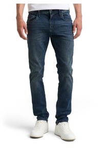 5-Pocket-Jeans Tom Tailor Denim, Herren, Gr. 29, L&auml;nge 32, blau (schwarz stone blau schwarz denim), Denim/Jeans, Obermaterial: 78% Baumwolle, 20% Polyester, 2% Elasthan. Futter: 65% Polyester, 35% Baumwolle, schmal lang, Jeans 5-Pocket-Jeans, mit Stretch