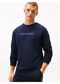 Sweatshirt "TRACK TOP", Herren, Gr. L (52), blau (desert sky), Sweatware, Obermaterial: 50% Baumwolle, 50% Polyester, Tommy Hilfiger Underwear, regular fit h&uuml;ftbedeckend, Rundhals, Rippb&uuml;ndchen, Sweatshirts Sweatshirt, Loungesweatshirt, Rundhals, regular fit, schlichtes Design