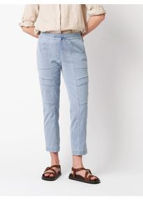 Cargohose Toni "Sue CA", Damen, Gr. 46, N-Gr, blau bleached, Web, Obermaterial: 77% Baumwolle, 20% Polyamid, 3% Elasthan, 7/8-L&auml;nge, Hosen Cargohose