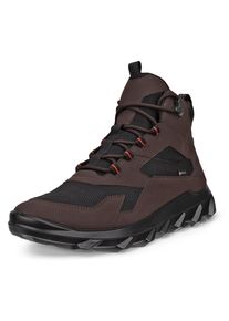 Schn&uuml;rboots Ecco "MX M", Herren, Gr. 45, schwarz (dunkelbraun, schwarz), Lederimitat, Textil, Schuhe Schn&uuml;rboots, Outdoorschuh, Wanderschuh, Winterboots mit GORE-TEX