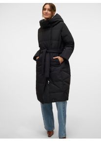 V&eacute;ro Moda Steppmantel VERO MODA "VMLEONIE LONG DOWN COAT GA NOOS", Damen, Gr. XL, schwarz, Steppware, Obermaterial: 100% Polyester, unifarben, M&auml;ntel Steppmantel