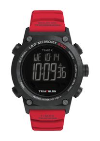 Chronograph Timex "ADRENALINE", rot, Armbanduhren, Herren, Chronograph, Quarzuhr, Armbanduhr, Herrenuhr, Silikonarmband, Stoppfunktion, Timer