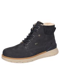 Winterboots Lerros, Damen, Gr. 43, blau (navy), Leder, Schuhe Winterboots, Schn&uuml;rboots, Freizeitboots mit Warmfutter