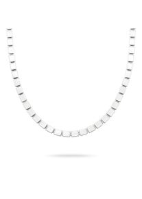 Edelstahlkette Liebeskind Berlin "Schmuck Geschenk Halskette Berlin Nights", edelstahlfarben, Halsketten, Damen, Edelstahl, L: 45 B: 5mm, Edelstahlkette, B:5mm