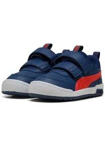 Sneaker Puma "MULTIFLEX 2 SL V INF", Damen, Gr. 25, persian blau, fierce rot, Synthetik, Schuhe Sneaker, mit kinderfreundlichem Klettverschluss, weiches Textil-Innenmaterial