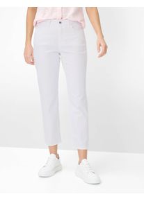Brax Damen Five-Pocket-Hose Style CAROLA S WHITE, denim wei&szlig;, Gr. 34