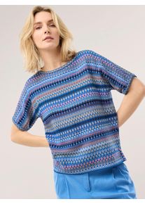 Walbusch Kimono Pullover Baumwolljacquard