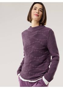 Walbusch Baumwoll-Pullover Wellenzopf