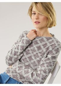 Walbusch Boucle Sweatshirt Kaminkragen