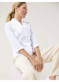 Walbusch Extraglatt-Bluse Kelchkragen