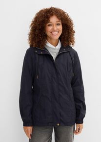 bonprix sehr leichte &Uuml;bergangsjacke, schwarz, Gr.46, Alltagstauglicher Parka mit Zwei-Wege-Rei&szlig;verschluss
