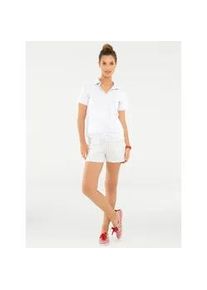 Poloshirt Heine "Poloshirt", Damen, Gr. 46, wei&szlig;, 95% Baumwolle, 5% Elasthan, unifarben, Shirts