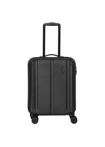 Hartschalen-Trolley Travelite "OTTO x Travelite CITY Limited Edition", Gr. B/H/T: 40cm x 55cm x 20cm 40 l, schwarz (schwarz, rot), ABS, kontrastfarbene Details, Koffer, Reisegep&auml;ck Koffer Limited Edition