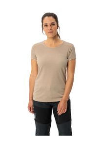 Funktionsshirt Vaude "WOMEN'S ESSENTIAL T-SHIRT", Damen, Gr. 46, linen, Obermaterial: 100% Polyester, slim fit normal, Rundhals, Shirts Funktionsshirt, Slim fit Passform, Kurzarm, f&uuml;r Trekking und Wandern