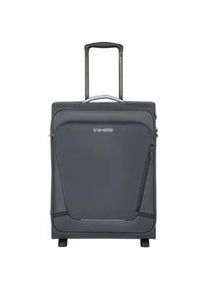 Handgep&auml;ck-Trolley Travelite "JETPACK Multi 2 Cabin, konzipiert f&uuml;r Condor & Ryanair", Gr. B/H/T: 40cm x 55cm x 20cm 41 l, grau (anthrazit), Polyester, unifarben mit Farbeins&auml;tzen, Koffer, Weichgep&auml;ck-Koffer Handgep&auml;ck f&uuml;r die meisten g&auml;ngigen Airlines