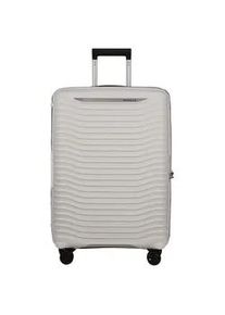 Hartschalen-Trolley Samsonite "UPSCAPE, verschiedene Gr&ouml;&szlig;en und Farben", Gr. B/H/T: 47cm x 68cm x 28cm 75 l, wei&szlig; (cloud wei&szlig;), Polypropylen, gestreift, Koffer, Volumenerweiterung Reisegep&auml;ck Hartschalen-Koffer TSA-Zahlenschloss