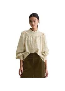 Marc O'Polo Langarmbluse MARC O'POLO DENIM "in softer Flanell-Qualit&auml;t", Damen, Gr. XL, sanftes wei&szlig;, Obermaterial: 100% Baumwolle, kariert, loose fit normal, Manschette, Blusen