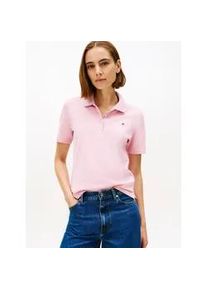 Poloshirt Tommy Hilfiger "Regular Fit Pique Premium Polo", Damen, Gr. XXL (44), b.pink, Piqu&eacute;, Obermaterial: 96% Baumwolle, 4% Elasthan, unifarben, regular fit h&uuml;ftlang, Rundhals, abgesteppt, Shirts, Baumwollmischung, regular fit