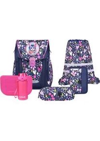 Schulranzen McNeill "Primo, inkl. Etui, Turnbeutel", Kinder, Gr. B/H/T: 30cm x 38cm x 20cm, in the garden, Polyester, Rucks&auml;cke