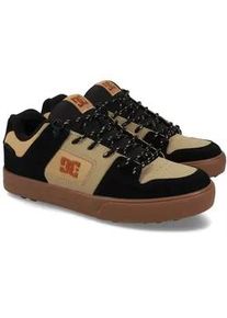 Sneaker DC Shoes "PURE WNT", Herren, Gr. 42, schwarz, gum, Leder, Synthetik, Schuhe Sneaker, winterized, wasserdicht, Winterschuhe