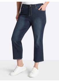 sheego Gro&szlig;e Gr&ouml;&szlig;en Ankle-Jeans mit Tunnelzug und Kordel, dark blue, Gr&ouml;&szlig;e 46 - Damen