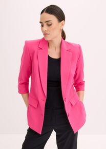 bonprix Blazer mit modisch betonten Schultern, pink, Gr.36, Blazer mit 3/4 &Auml;rmel