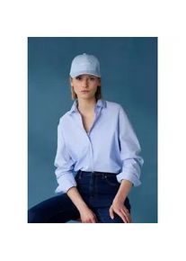 Hemdbluse Lascana, Damen, Gr. 34, blau (hellblau), Web, Obermaterial: 100% Baumwolle, unifarben, figurumspielend h&uuml;ftbedeckend, 2-Knopf-Manschette mit Kn&ouml;pfen, Blusen Hemdbluse, hinten l&auml;nger geschnitten, Damenbluse aus Baumwolle, klassisch-elegant