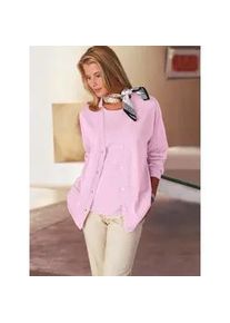 Classic Dog Strickpullover CLASSIC "Twinset", Damen, Gr. 54, rosa (ros&eacute;), 100% Polyacryl, unifarben, figurumspielend, Pullover Twinset