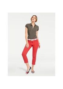 Hemdbluse Heine, Damen, Gr. 34, gr&uuml;n (oliv), 80% Viskose, 20% Baumwolle, unifarben, Blusen Hemdbluse