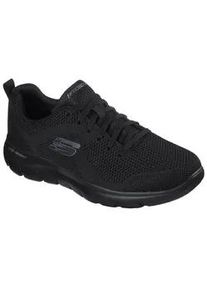 Sneaker Skechers "SUMMITS", Herren, Gr. 46, schwarz, Textil, Schuhe Sneaker, mit gepolstertem Schaftrand, Freizeitschuh, Halbschuh, Schn&uuml;rschuh