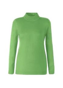 Stehkragenpullover Classic Basics "Pullover", Damen, Gr. 42, gr&uuml;n (apfel), 100% Polyacryl, unifarben, figurumspielend, Pullover Stehkragenpullover