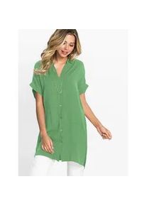 Longbluse Inspirationen, Damen, Gr. 40, gr&uuml;n (apfel), 100% Viskose, unifarben, Blusen Longbluse