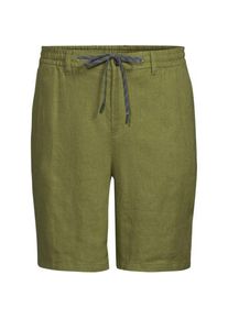 LANDS' END Premium Reinleinen-Shorts, Herren, size: regular, Blau, by Lands' End