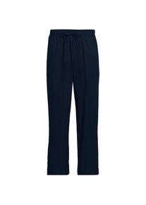 LANDS' END Essenzielle Baumwoll-Pyjamahose, Herren,  Blau, Baumwolle, by Lands' End