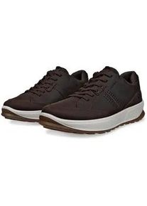 Sneaker Ecco "ByWay 2.0", Herren, Gr. 42, braun, Nubukleder, Schuhe Sneaker, Outdoorschuh, Freizeitschuh, Halbschuh mit gepolstertem Schaftrand