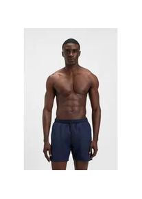 Badeshorts BOSS "Starfish", Herren, Gr. XXL, N-Gr, blau (navy 413), Microfaser, Microfaser, kontrastfarbene Details, unifarben mit Farbeinsatz, Badehosen Badeshorts, mit Kontraststreifen