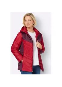 Steppjacke Classic Basics, Damen, Gr. 46, rot (rot, burgund), 100% Polyester, Wattierung:100% Polyester, gemustert, mehrfarbig, Jacken Steppjacke