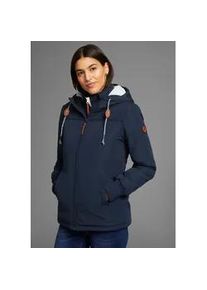 Outdoorjacke Kangaroos, Damen, Gr. 32, blau (navy), Web, Obermaterial: 100% Polyester. Futter: 100% Polyester. Wattierung: 100% Polyester. &Auml;rmelfutter: 100% Polyester, unifarben, figurumspielend, Rippstrickb&uuml;ndchen, Jacken Outdoorjacke, f&uuml;r vielseitige Aktivit&auml;ten im Freien