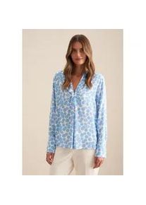 Klassische Bluse Seidensticker "Schwarze Rose", Damen, Gr. S(36), blau (hellblau), 100% Viskose, gepunktet, regular fit, ohne Ausschnitt, Blusen, Tunika Punkte