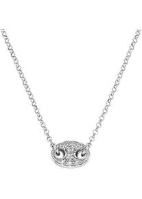 Collier Smart Jewel "Mittelteil mit Zirkonia, Silber 925", silber, Halsketten, Damen, 43cm, Silber 925 (Sterlingsilber), Collier