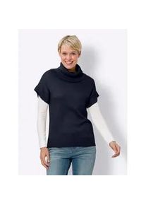 Pullunder Classic Basics "Pullunder", Damen, Gr. 54, blau (marine), 100% Polyacryl, unifarben, Pullover Pullunder