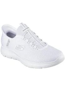 Slip-On Sneaker Skechers "SUMMITS-HIGH RANGE", Herren, Gr. 41, wei&szlig;, Textil, Schuhe, Freizeitschuh mit Slip Ins-Fersenpart f&uuml;r einen leichten Einstieg, Topseller