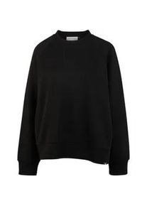 Strickpullover Cleptomanicx "Crewneck Ligull", Damen, Gr. L, schwarz, 100% Baumwolle, unifarben, normal, Rundhals, Pullover Strickpullover, Locker geschnitten