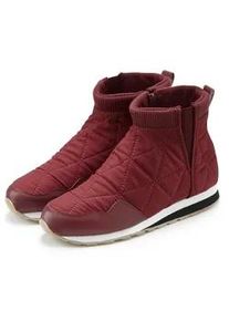 Winterstiefelette Vivance, Damen, Gr. 39, rot (bordeaux), Obermaterial: 50% Lederimitat, 50% Nylon. Decksohle: 100% Textilmaterial. Futter: 100% Textilmaterial. Laufsohle: 100% Synthetik, unifarben, Schuhe Winterstiefelette, in modischer Stepp-Optik, Ankle Stiefeletten, Outdoor Boots, Sneaker