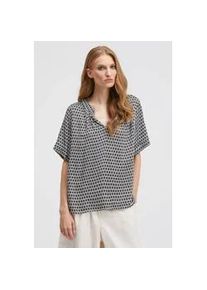 Smith & Soul Kurzarmbluse SMITH & SOUL, Damen, Gr. L, schwarz, Web, Material: 100% Viskose, bedruckt, regular fit normal, V-Ausschnitt, gerader Abschluss, Blusen