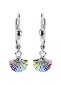 Paar Ohrh&auml;nger OSTSEE-SCHMUCK "OSTSEE-SCHMUCK Ohrh&auml;nger Bl&uuml;te Ohrh&auml;nger Bl&uuml;te", blau, Ohrringe, Damen, 23 x 8mm, Silber 925 (Sterlingsilber)